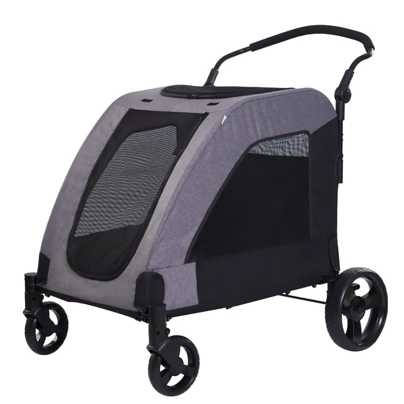 Dog Stroller Rau Cov dev Loj
