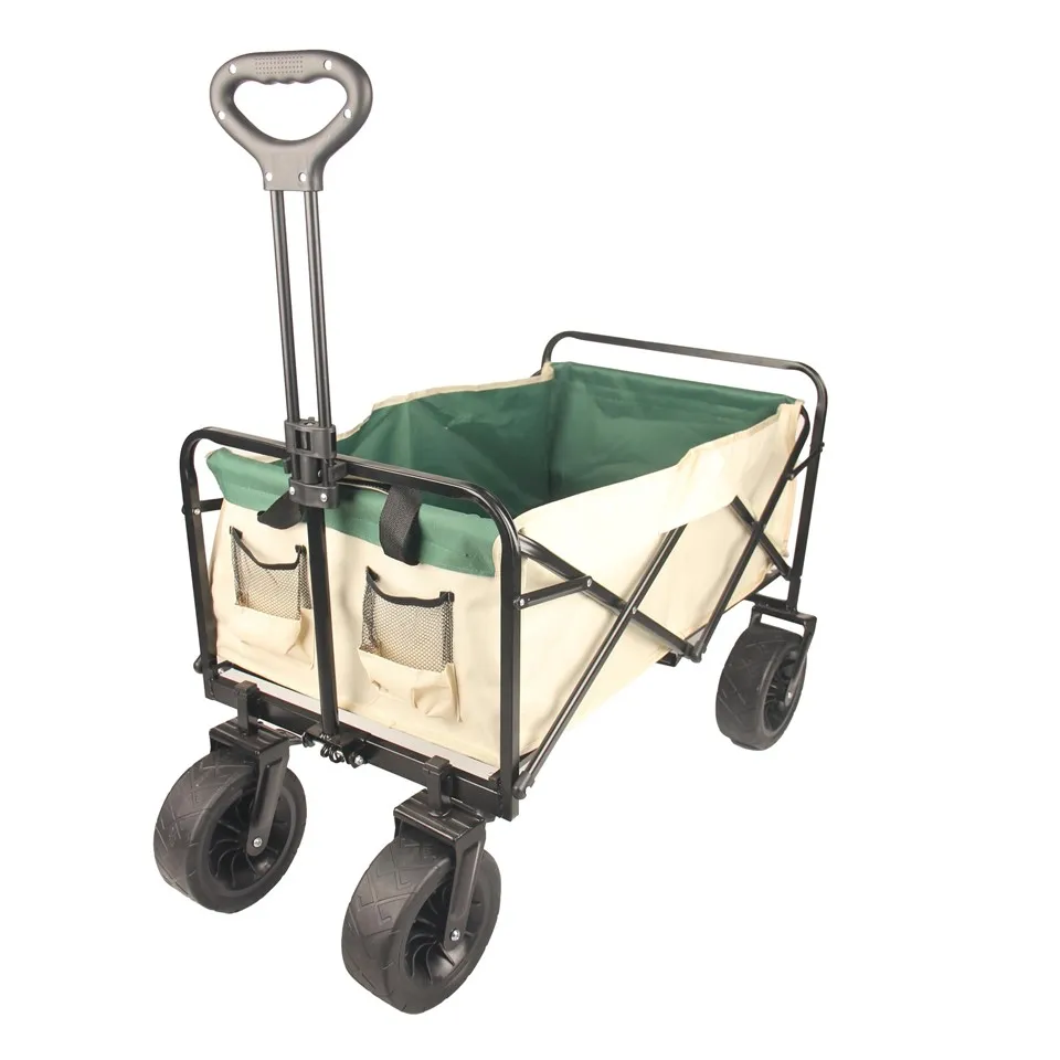 Folding Trolley Cart Sab nraum zoov Wagon